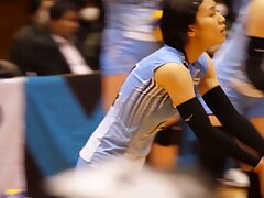 volley190319 Sizzling Okubo Trio Tempts with Perky Tits Before Hot Group Action