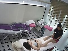 Full_body_oil_massage_and_shaving_care Lustful Japanese Beauty in Sexy Lingerie Takes Huge Thick Cock