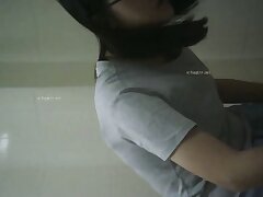 My_roommate_with_glasses_takes_a_bath Adorable Korean Cutie Gets Wildly Aroused in Hot, Hard Action!