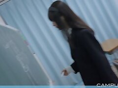 IKL0c6o1 Japanese Babe Receives Thick Cumshot Inside Her Bushy Pussy
