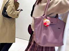 KFC_The_flesh-colored_stockings_are_torn Convenience Store Babe Takes Customer Deep for Quickie